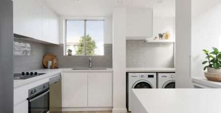 combined kitchen and laundry