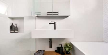 small wall hung basin