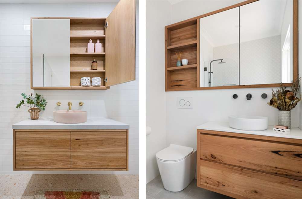 Bathroom Mirrorirror Cabinets, Wood Bathroom Mirror With Storage