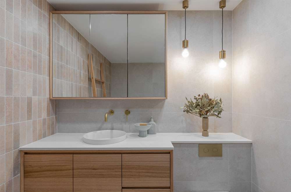 custom timber vanity