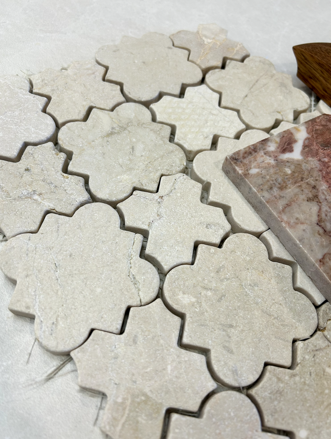 Arabesque Mosaic Crema Vein in Mood Board