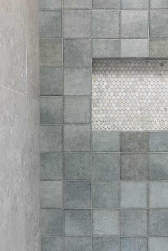 Feature Wall Tiles in Sydney based bathroom renovation project